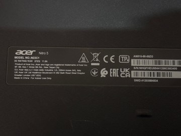 Б/в Ноутбук Acer 15/core i5-12450h ddr5/16gb ddr5/hdd *відсутній/ssd 512 gb/geforce rtx3050 4gb 01-200948675