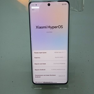 Б/в Мобільний телефон Xiaomi redmi note 15 4g 8/256gb 01-201052692