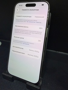 Б/в Мобільний телефон Apple iphone 16 pro 128gb 01-201064823