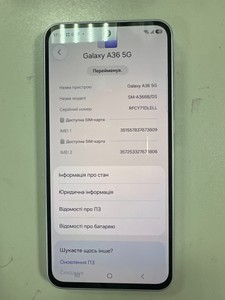 Б/в Мобільний телефон Samsung galaxy a36 5g 8/256gb 01-201122557
