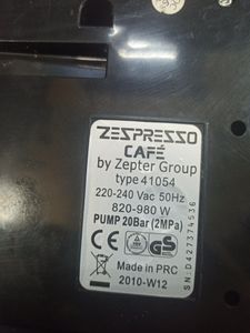 01-200744811: Zepter zespresso cafe 41054