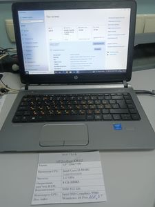 Б/в Ноутбук Hp 13/core i3 5010u ddr3/8gb ddr3/hdd *відсутній/ssd 512 gb/*інтегрована 01-200811606