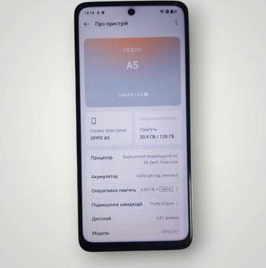 Б/в Мобільний телефон Oppo a5 4g 6/128gb 01-200798275
