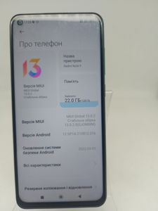 Б/в Мобільний телефон Xiaomi redmi note 9 4/128gb 01-200856811