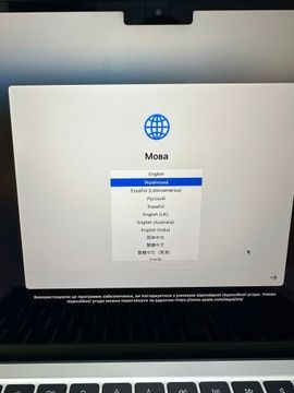 Б/в Ноутбук Apple macbook air 13.6/ m2 / ram 16gb/ ssd 256gb/ gpu 8 core 01-200938273