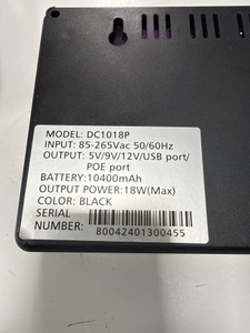 Б/у ИБП для роутера Power Bank dc1018p 5v/9v/12v+usb 10400mah 01-200991743