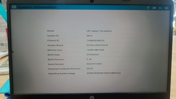 Б/в Ноутбук Hp 15/ryzen 5 5500u ddr4/12gb ddr4/hdd *відсутній/ssd 512 gb/*інтегрована 01-201096287
