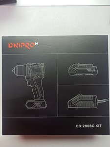 Б/в Шурупокрут Dnipro-M cd-200bc kit 1акб 2ah зп 01-201148290