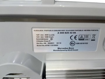 Б/в Автомобільний холодильник Mercedes coolbox, 24l. 01-201156878