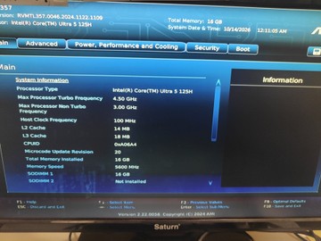 Б/в Системний блок Пк intel core ultra 5 125h/ram 16 gb/hdd відсутній/ssd 256 gb/інтегрована 01-201165283