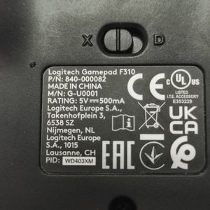 01-200444581: Logitech gamepad f310