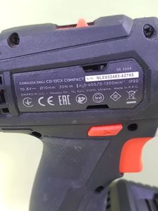 Б/у Шуруповерт Dnipro-M cd-12cx compact 1акб зп 01-200803416