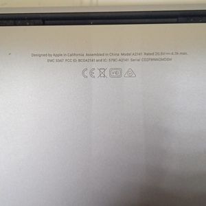 Б/у Ноутбук Apple macbook pro 16" 2019 /a2141 /core i7 2,6ghz /ram 16gb /ssd 500gb /amd radeon pro 5300m 01-200815812