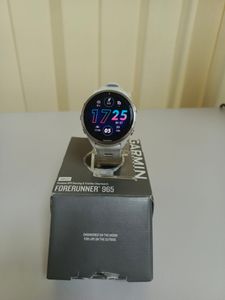Б/в Смарт-годинник Garmin forerunner 965 carbon titanium bezel w. blk case blk/powder s 01-200874229