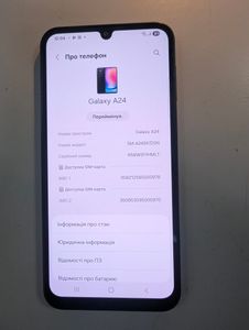 Б/в Мобільний телефон Samsung galaxy a24 sm-a245f 6/128gb 01-200899164