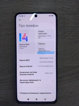 Б/в Мобільний телефон Xiaomi redmi note 11 pro 5g 8/128gb 01-200922846