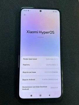 Б/в Мобільний телефон Xiaomi redmi note 14 8/256gb 01-200933366