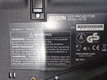 Б/в Проектор Epson h477b / eb1771w 01-201006134