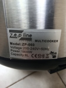 Б/в Мультиварка Zepline zp-060 01-201025260