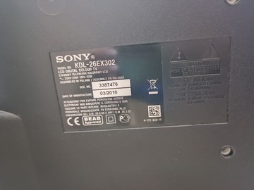 Б/в Телевізор Sony kdl-26ex302 01-201164879