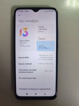 Б/в Мобільний телефон Xiaomi redmi 9 3/32gb 01-200802477