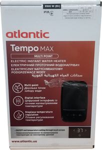 Б/в Водонагрівач електричний проточний Atlantic tempo max multi ieci-sw2c85 mp 8.5 kw 01-200812905