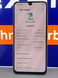 Б/в Мобільний телефон Samsung galaxy a16 5g 4/128gb 01-200867111