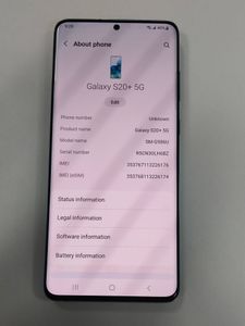 Б/в Мобільний телефон Samsung galaxy s20+ 5g sm-g986u 12/128gb 01-200898110