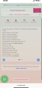 Б/в Мобільний телефон Apple iphone 16 pro max 256gb 01-200902664
