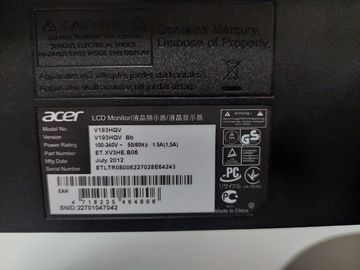 Б/в Монітор Acer v193hq 01-200912487