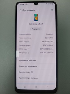 Б/у Мобільний телефон Samsung galaxy m32 6/128gb 01-200927932