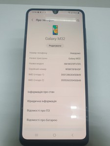Б/в Мобільний телефон Samsung galaxy m32 6/128gb 01-200967982