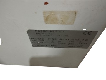 Б/в Міксер-тістоміс Pasquini psp 800 kg18 01-200974691
