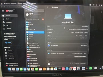 Б/в Ноутбук Apple macbook pro/екр. 13,3/ core i5 2,4ghz/ ram16gb/ ssd512gb/ iris plus 655/ retina, touch bar 01-200984755