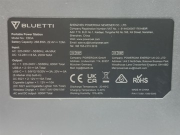 Б/в Зарядна станція Bluetti eb3a 600w 01-201016550
