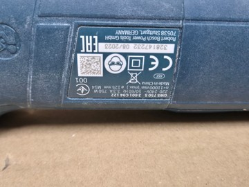 Б/у Угловая шлифмашина Bosch gws 750 s 01-201062378