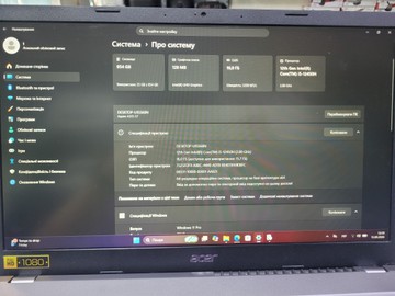 Б/в Ноутбук Acer 15/core i5-12450h ddr5/16gb ddr5/ssd 1000 gb/*інтегрована 01-201118607