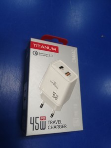 Б/в Мережевий зарядний пристрій Titanum ch45ac gan 45w 01-201123372