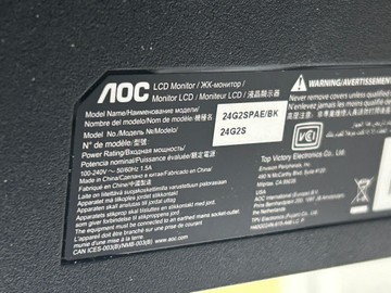 Б/в Монітор Aoc 24g2spae/bk 01-201138823