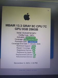 Б/в Ноутбук Apple MacBook Air 13`` Late 2020 01-200820375