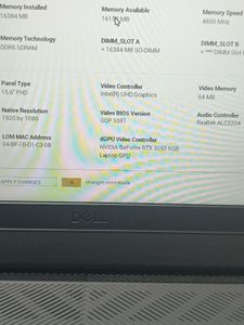 Б/в Ноутбук  15/core i5-13450hx ddr5/16gb ddr5/hdd 500 gb/ssd 2000 gb/geforce rtx3050 6gb 01-200851863