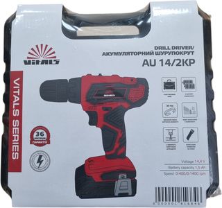 Б/в Дриль-шурупокрут акумуляторний Vitals au 14/2kp 16-000271311