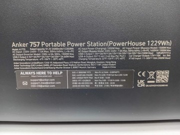 Б/у Зарядная станция Anker 757 powerhouse 1229wh 1500w 01-200939289