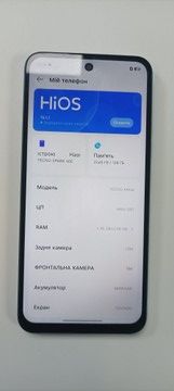Б/в Мобільний телефон Tecno spark 40c km4k 4/128gb 01-200950003