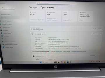Б/в Ноутбук Hp 15/core i7-1355u ddr5/16gb ddr5/ssd 512 gb/geforce mx550 2gb 01-200981837