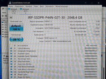 Б/в Ssd накопичувач Goodram irdm pro nano 2 tb 01-201021340