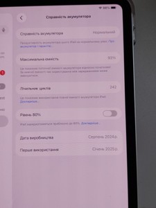 Б/в Планшет Apple ipad pro 11 2024 wi-fi 256gb 01-201085900
