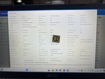 Б/в Мобільний телефон Apple iphone 15 pro max 1tb 01-201013944