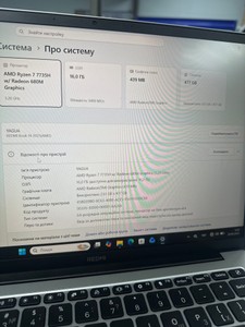 Б/в Ноутбук Xiaomi 14/ryzen 7 7735h ddr5/16gb ddr5/ssd 512 gb/*інтегрована 01-201035873