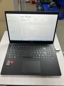 Msi 15/ryzen 5 7530u ddr4/16gb ddr4/hdd *відсутній/ssd 512 gb/*інтегрована